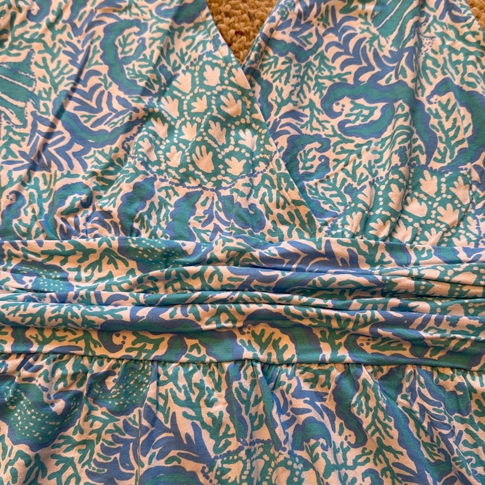 Lilly Pulitzer Blue and White Romper - Picture 6 of 10
